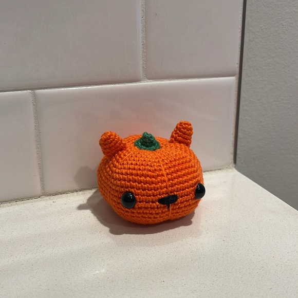 Handcrafted Pumpkitty Pumpkin Cat Kitty Halloween Seasonal Holiday Decor Fall - Picture 4 of 10